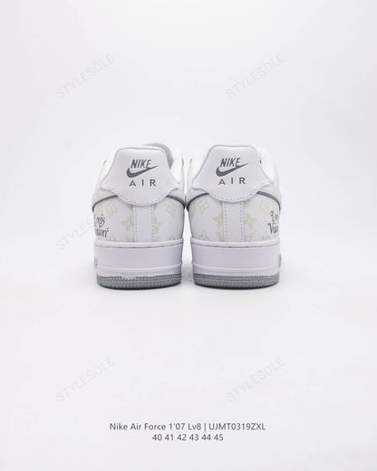 Louis Vuitton x Nike Air Force 1 Monogram Grey Frost Edition (Custom)