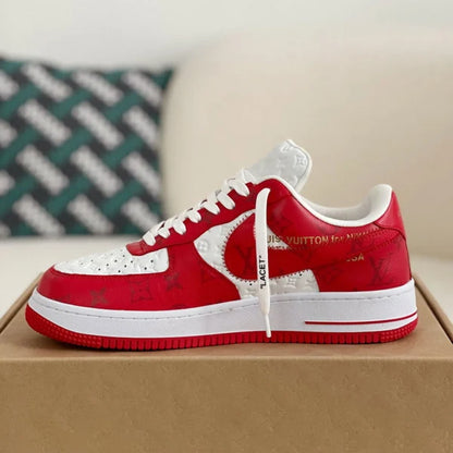 Air Force 1 x Louis Vuitton Red Best Quality