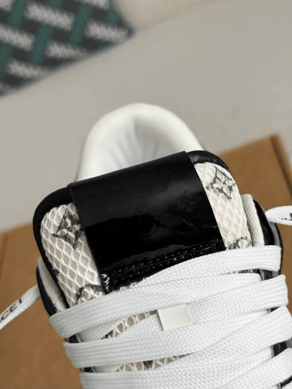 LV x Nike Air Force 1 Black White Monogram Sneaker