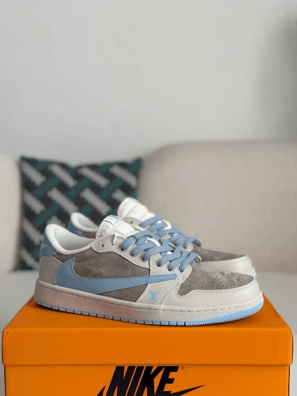 LV x Travis Scott x Nike Air Jordan 1 Low OG SP Sneakers