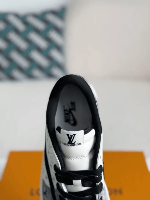 LV x Air Jordan 1 OG SP Travis Scott x Fragment Grey Black Sneaker