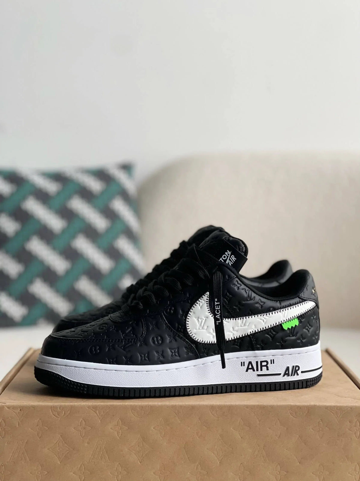 Air Force 1 x Louis Vuitton 07 Low ‘By Virgil Abloh Black/White’ Best Quality