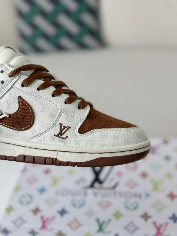LV x Nike SB Dunk Low Brown/White Monogram Edition