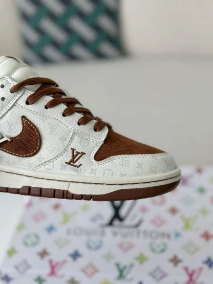 LV x Nike SB Dunk Low Brown/White Monogram Edition