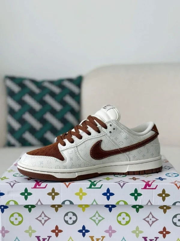 LV x Nike SB Dunk Low Brown/White Monogram Edition