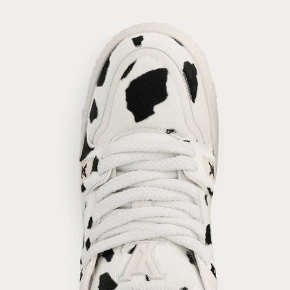 LV Trainer Maxi White Black Animal Print