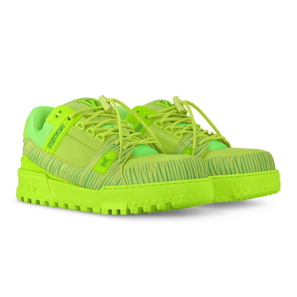 Louis Vuitton x Park Seo-Bo - LV Maxi Trainer Calf Leather Green