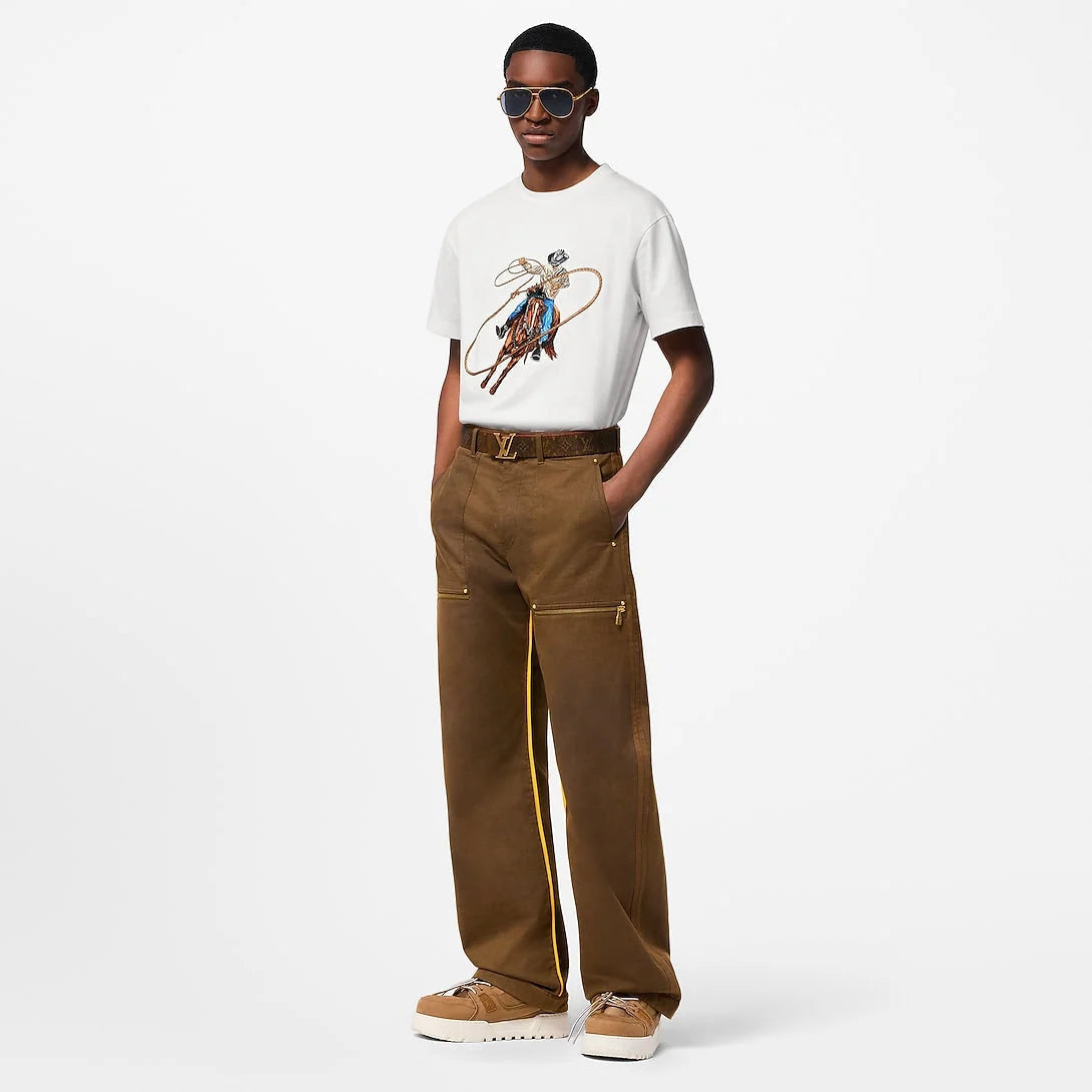 Louis Vuitton - LV Maxi Trainer Grained Nubuck Calf Leather Beige