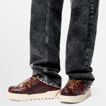 Louis Vuitton - LV Maxi Trainer Calf Leather Bordeaux Red