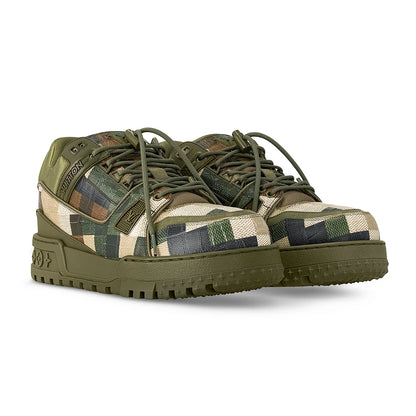 Louis Vuitton - LV Trainer Maxi Leather with Damoflage Khaki Green