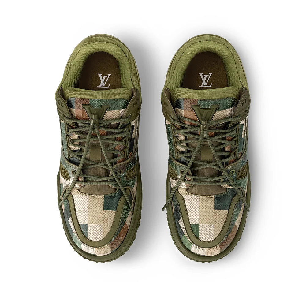 Louis Vuitton - LV Trainer Maxi Leather with Damoflage Khaki Green