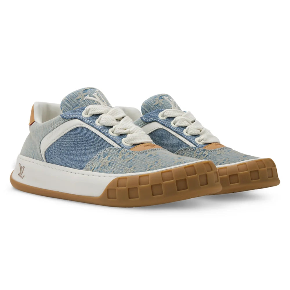 LV Tilted Sneaker Blue Denim