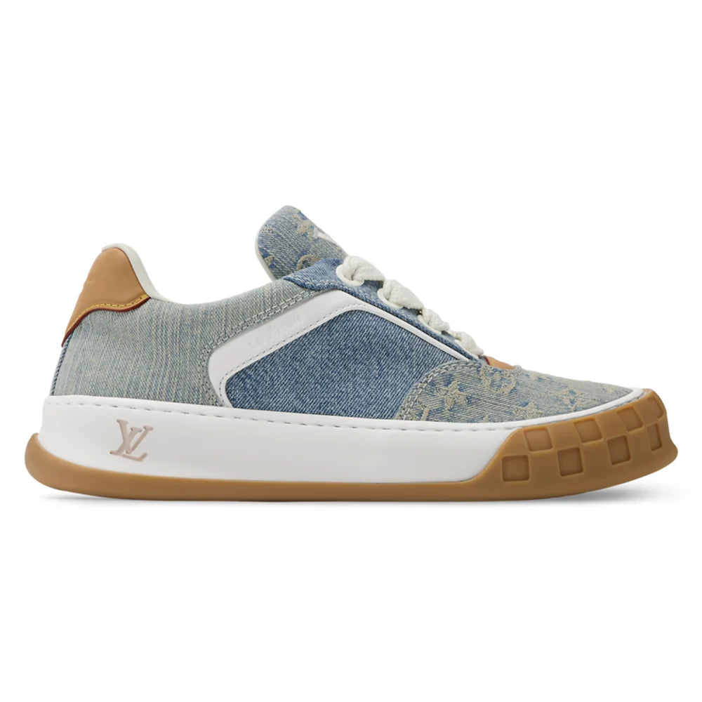 LV Tilted Sneaker Blue Denim