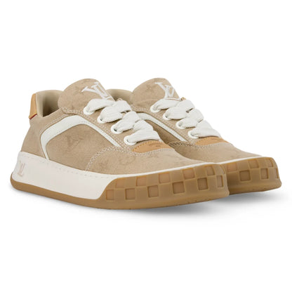 LV Tilted Sneaker Beige Denim