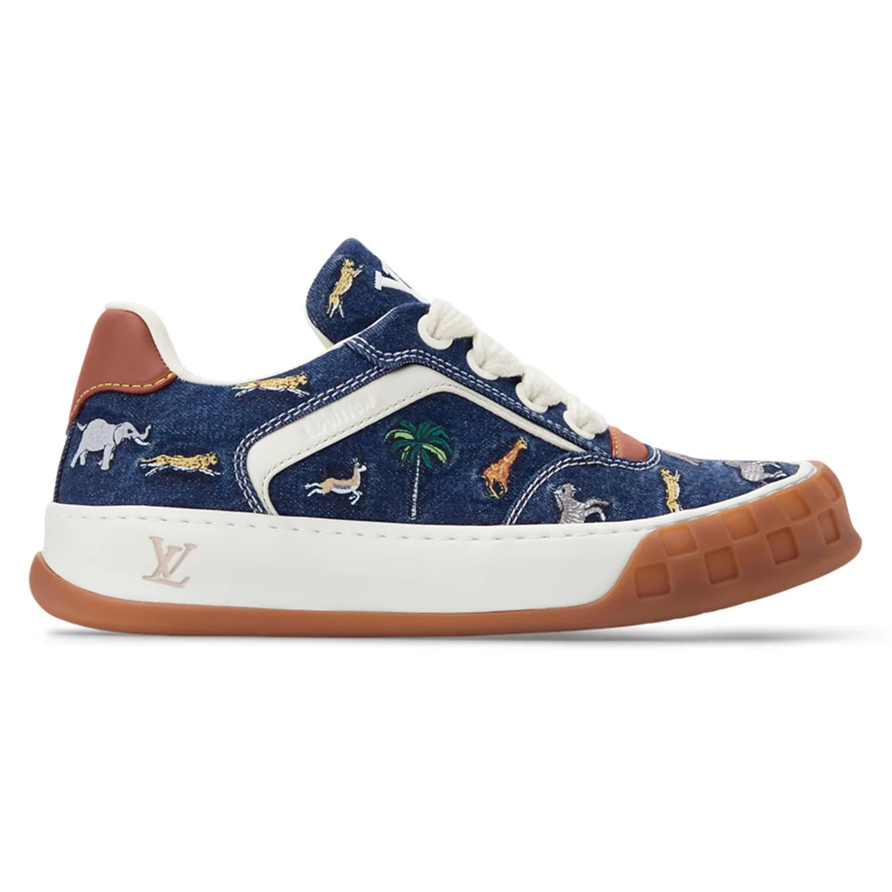 LV Tilted Sneaker Blue Denim