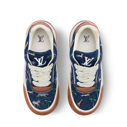 LV Tilted Sneaker Blue Denim