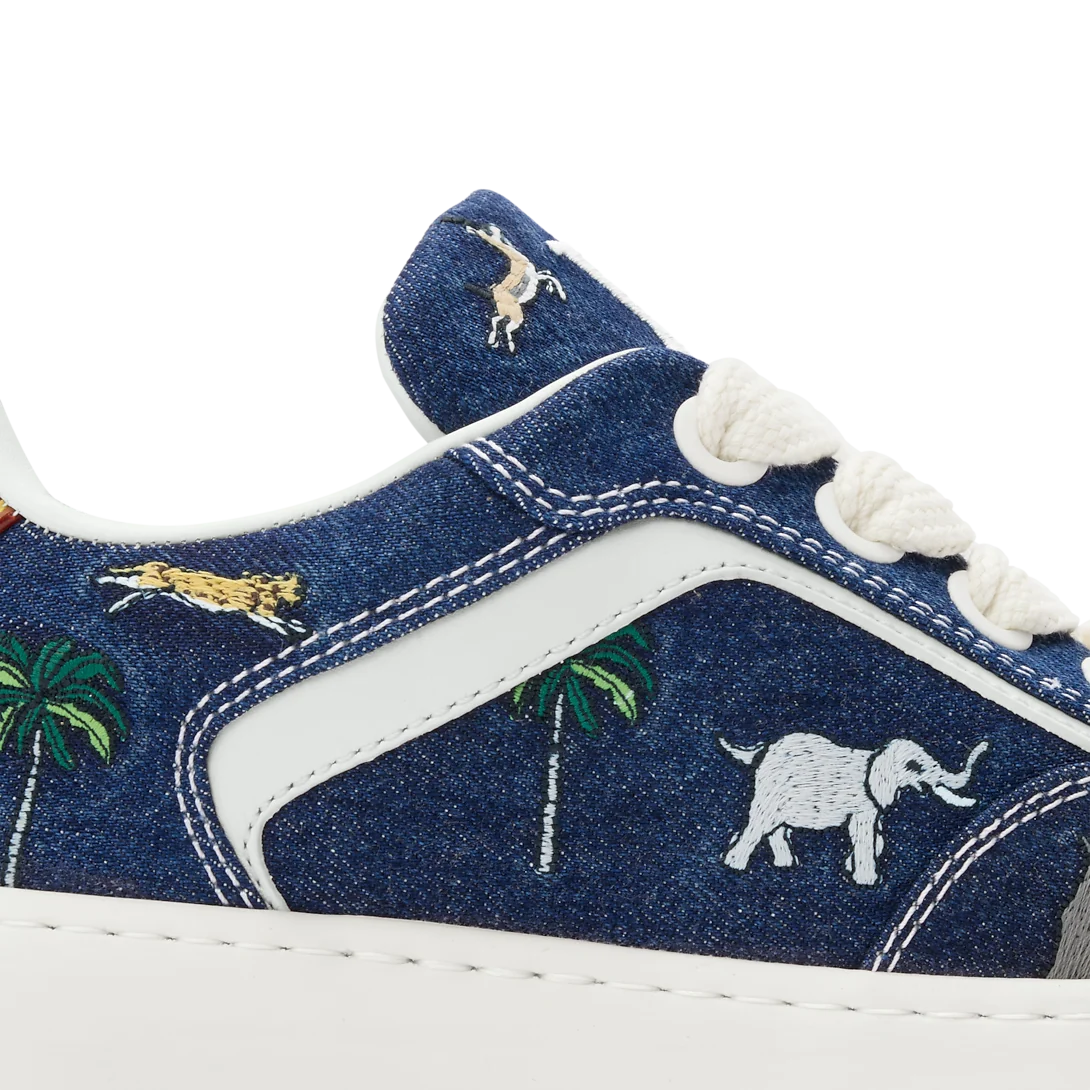 LV Tilted Sneaker Blue Denim