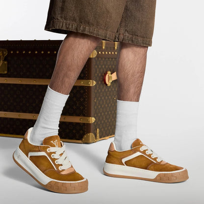 LV Tilted Sneaker Cognac Brown