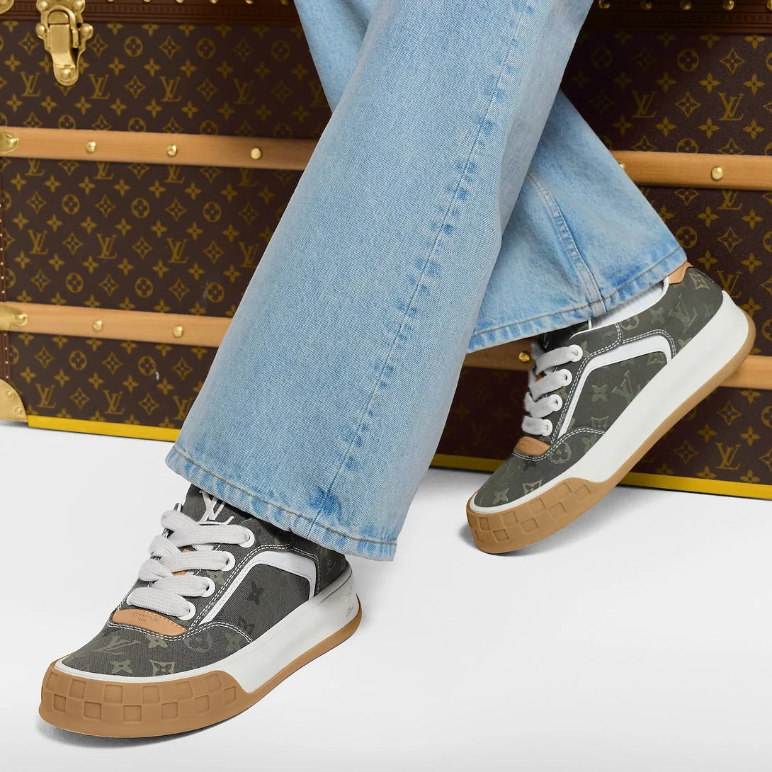 LV Tilted Sneaker Khaki Green