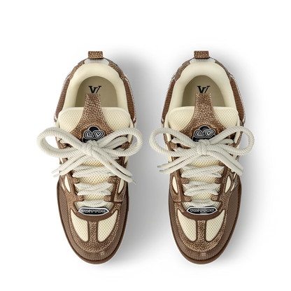 Skate Sneaker Brown Crystal