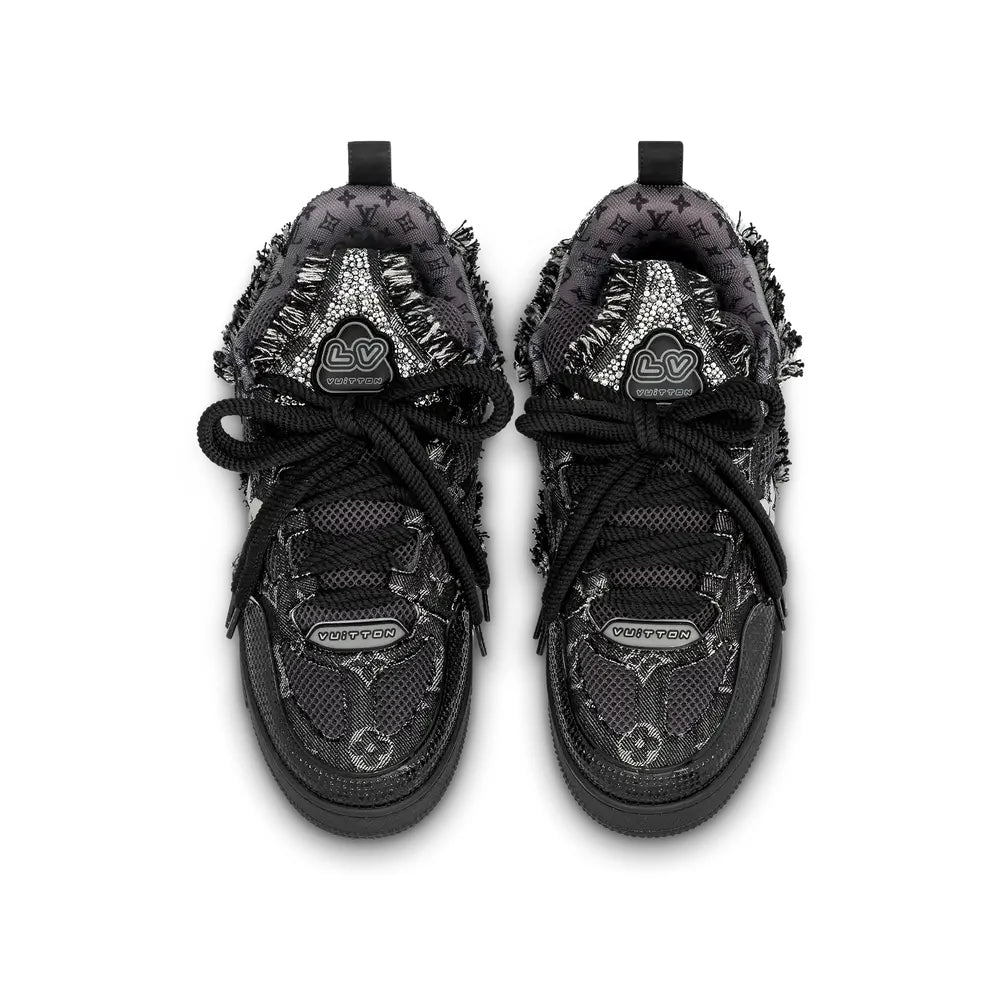 Skate Sneaker Black Swarovski™ Crystals