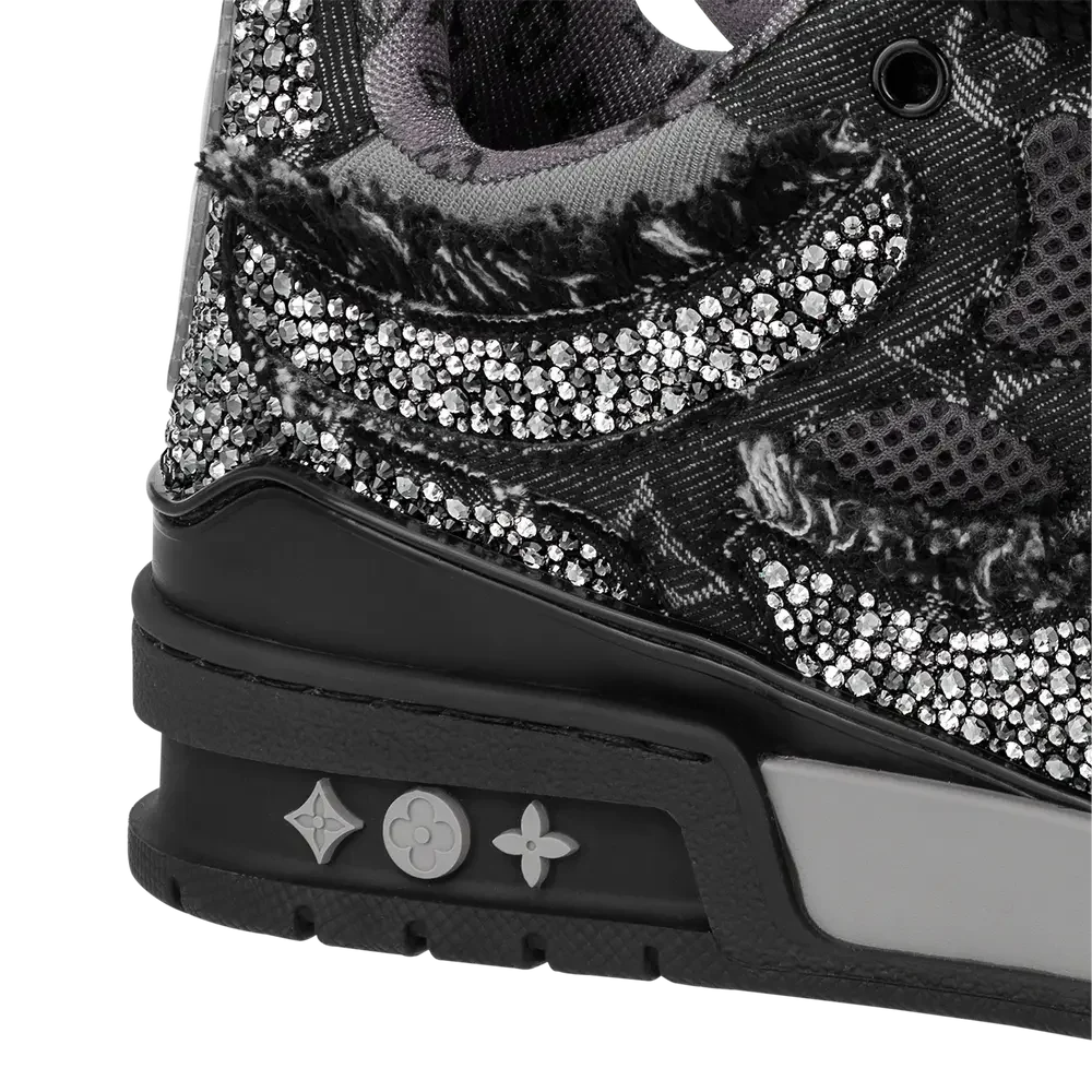 Skate Sneaker Black Swarovski™ Crystals