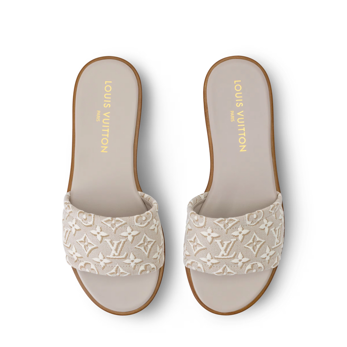 LV Lily Flat Mule Beige