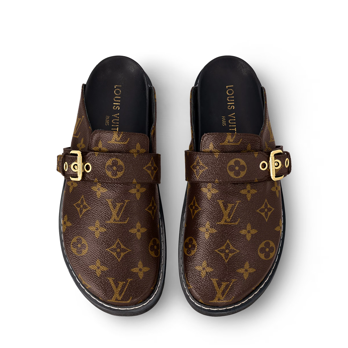 LV Cosy Flat Comfort Clog Cacao Brown
