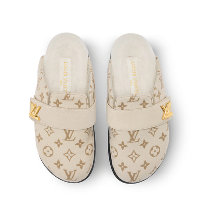 LV Cosy Flat Comfort Closed Mule Beige