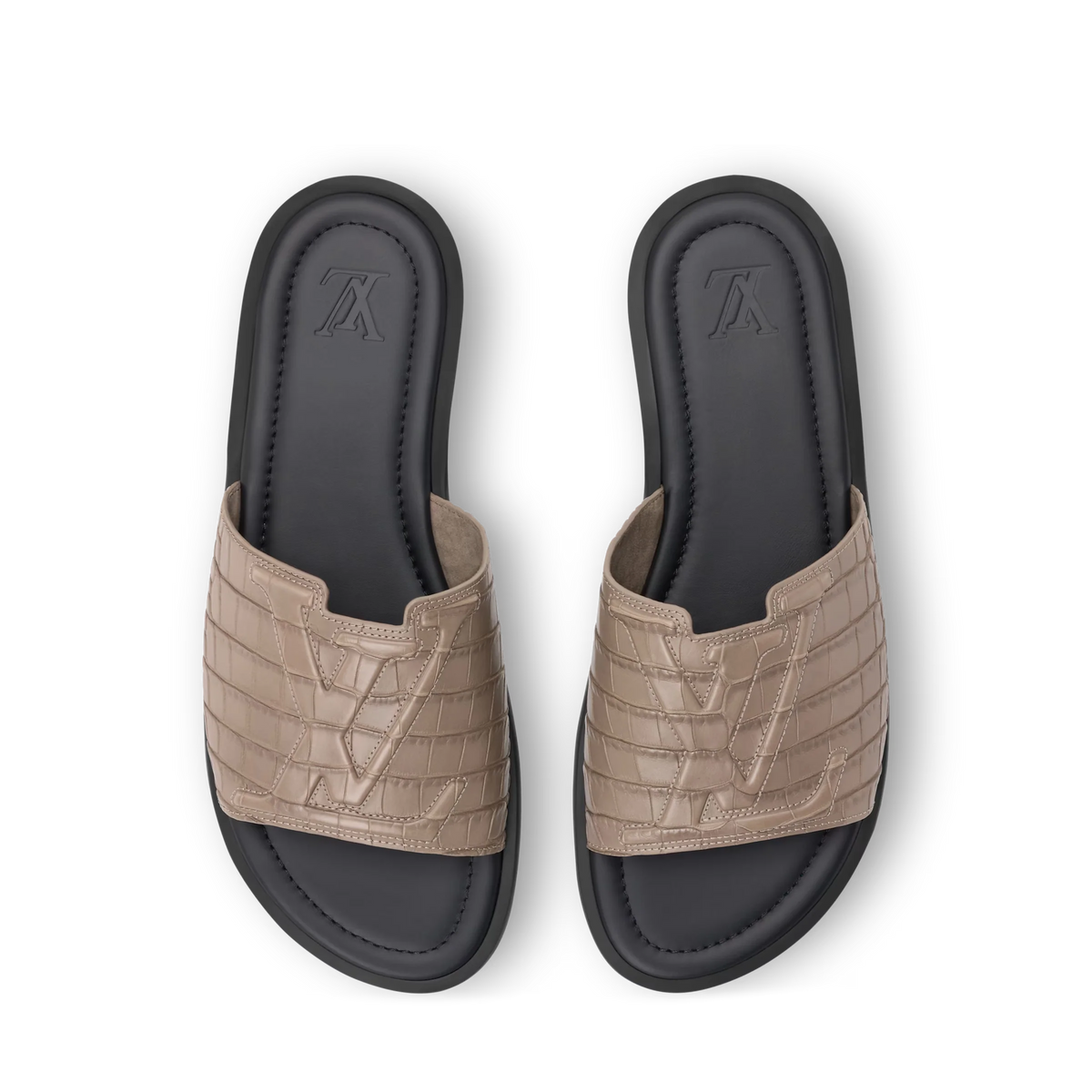 LV Portofino Mule Taupe Brown