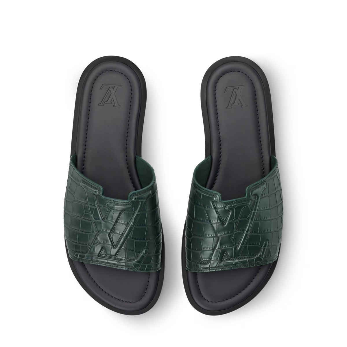 LV Portofino Mule Green