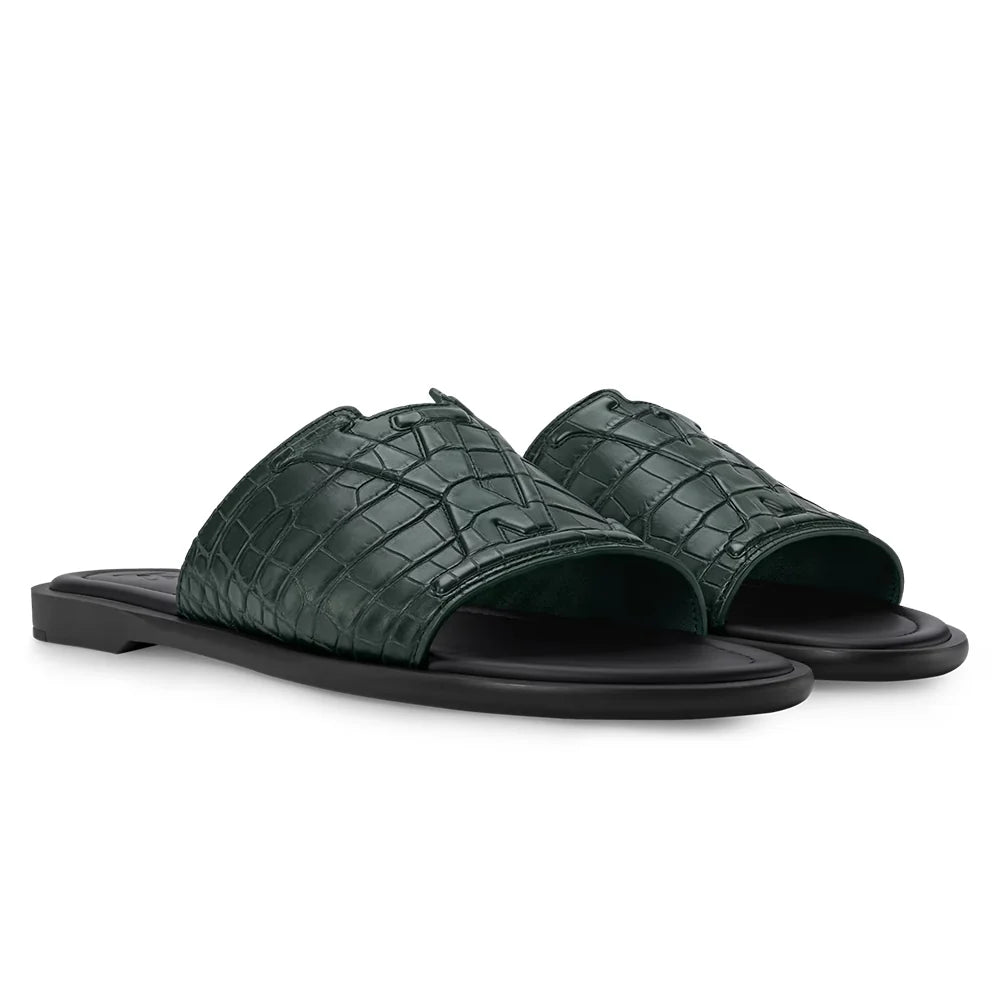 LV Portofino Mule Green