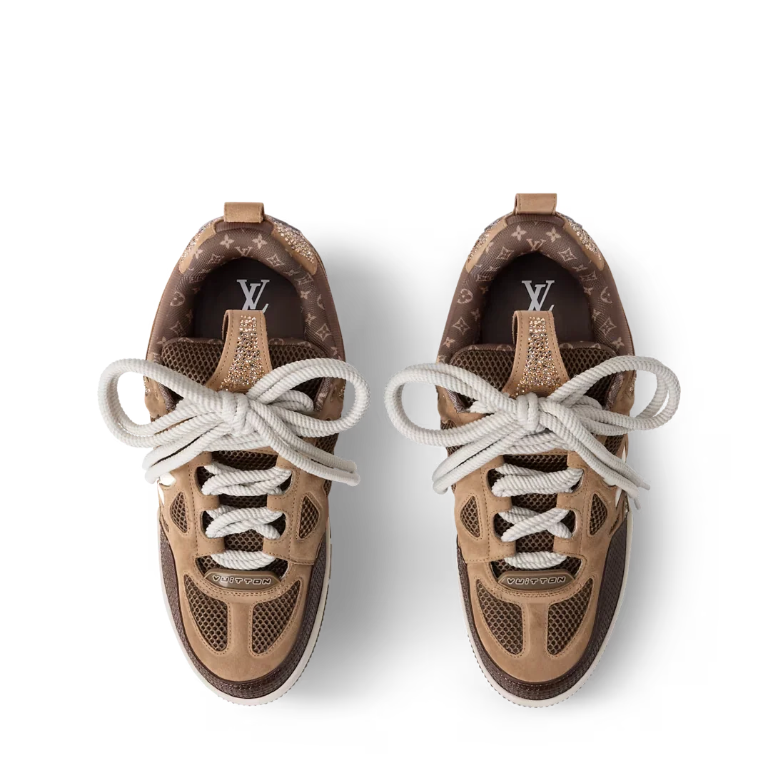 Skate Sneaker Brown Crystal