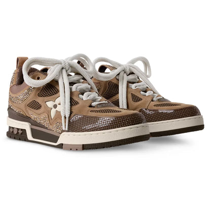Skate Sneaker Brown Crystal