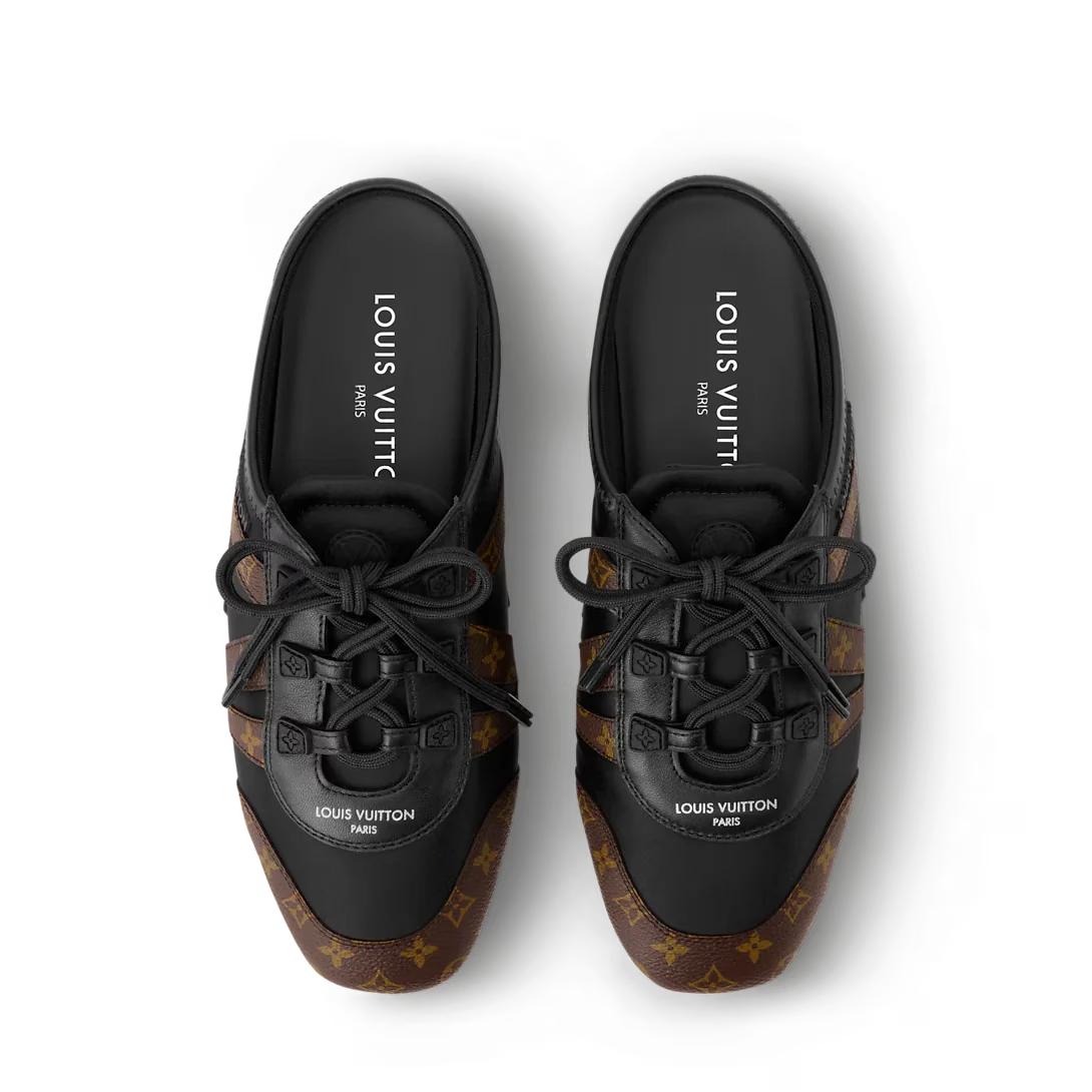 LV Sneakerina Open Back Black