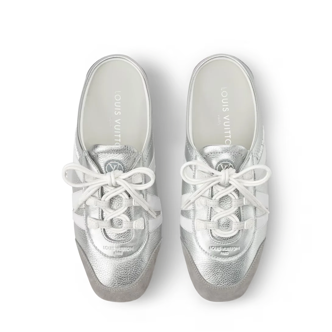 LV Sneakerina Open Back Silver