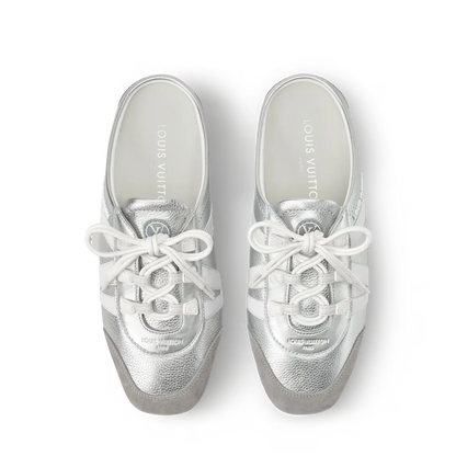 LV Sneakerina Open Back Silver