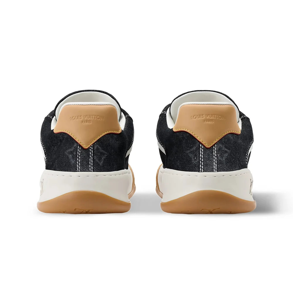 LV Tilted Sneaker Black Monogram denim
