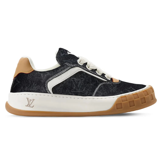 LV Tilted Sneaker Black Monogram denim