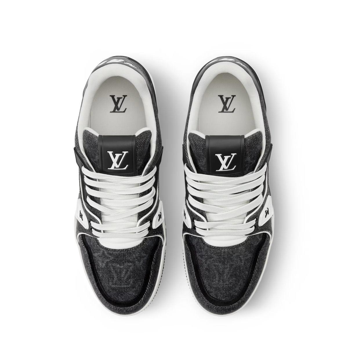 LV Trainer Black Monogram denim