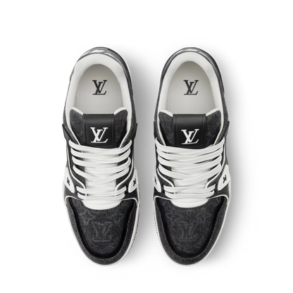 LV Trainer Black Monogram denim