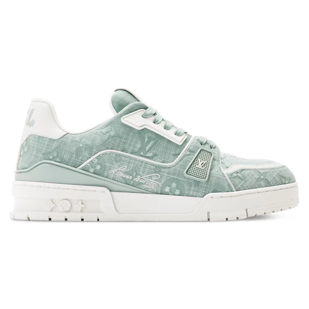 LV Trainer Green Canvas
