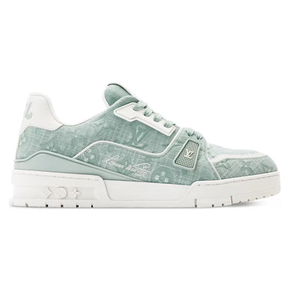 LV Trainer Green Canvas