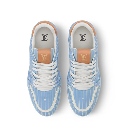 LV Trainer Blue Jacquard