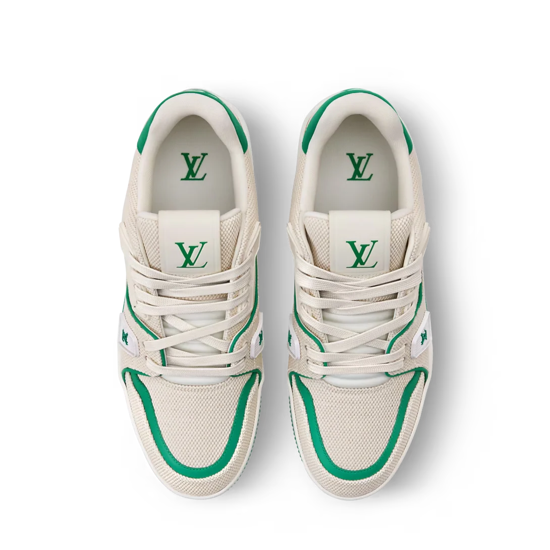 LV Trainer Green Canvas