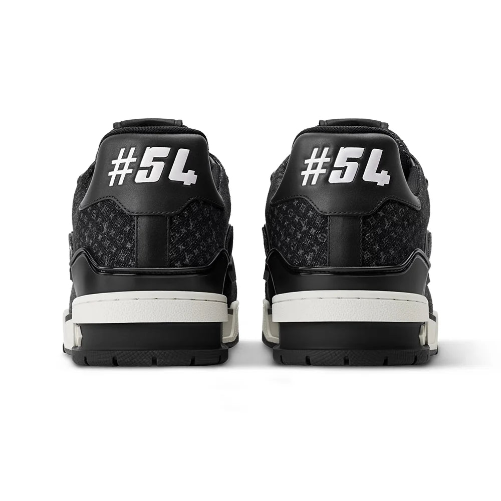 LV Trainer Black Nanogram denim