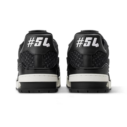 LV Trainer Black Nanogram denim