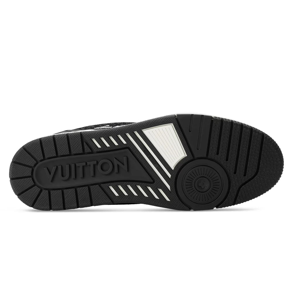 LV Trainer Black Nanogram denim