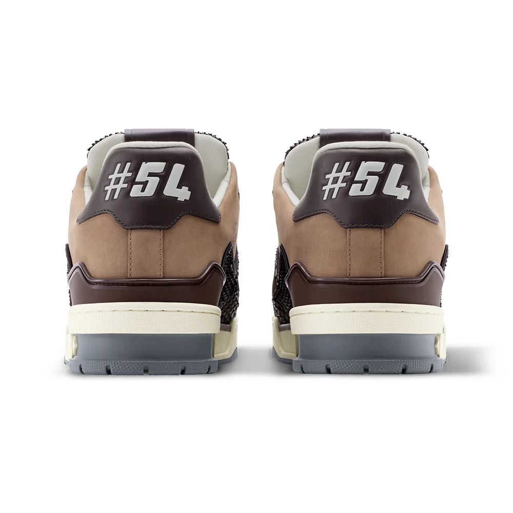 LV Trainer Brown Nubuck calf leather