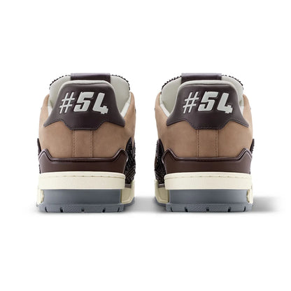 LV Trainer Brown Nubuck calf leather